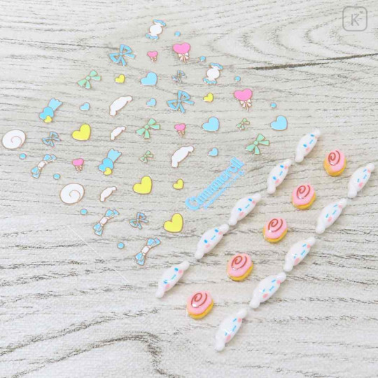 Japan Sanrio Petit Sticker Nail Sticker - Cinnamoroll : Ribbon - 2