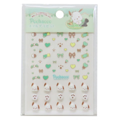 Japan Sanrio Petit Sticker Nail Sticker - Pochacco : Ribbon