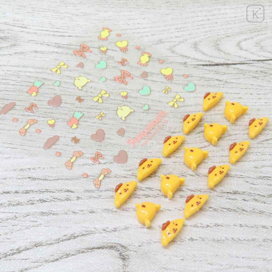 Japan Sanrio Petit Sticker Nail Sticker - Pompompurin : Ribbon - 2