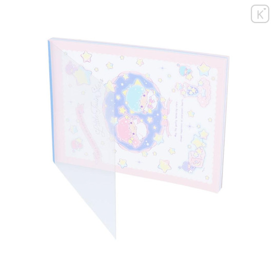 Japan Sanrio A6 Notepad - Little Twin Stars : 50th Anniversary White Pink - 6