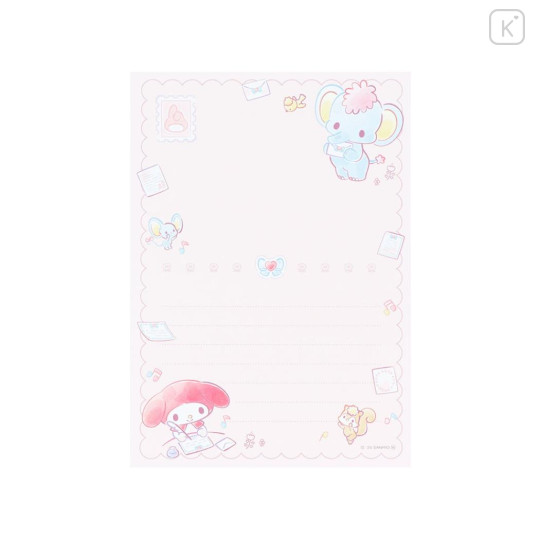 Japan Sanrio A6 Notepad - My Melody : 50th Anniversary Writing Letters To Friends - 3