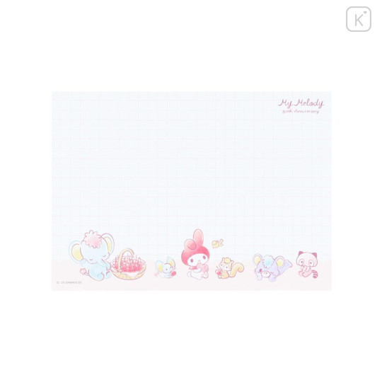 Japan Sanrio A6 Notepad - My Melody : 50th Anniversary Writing Letters To Friends - 5