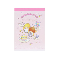Japan Sanrio Mini Notepad - Little Twin Stars : 50th Anniversary Sky Afternoon Tea Pink