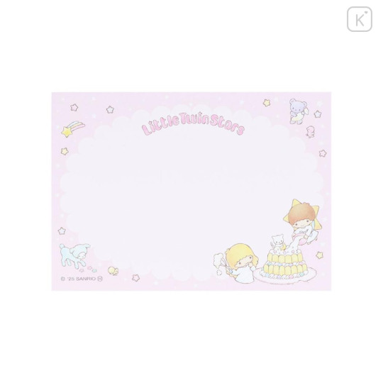 Japan Sanrio Mini Notepad - Little Twin Stars : 50th Anniversary Sky Afternoon Tea Pink - 3