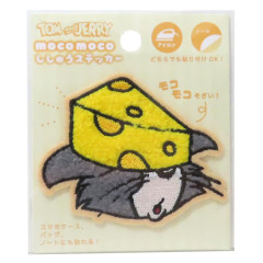 Japan Tom and Jerry Patch Fluffy Embroidery Sticker For Cloth Surface - Tom & Jerry : Cheese & Tom