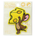 Japan Tom and Jerry Patch Fluffy Embroidery Sticker For Cloth Surface - Tom & Jerry : Cheese & Jerry - 1