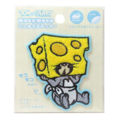 Japan Tom and Jerry Patch Fluffy Embroidery Sticker For Cloth Surface - Tom & Jerry : Cheese & Tuffy