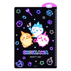 Japan Chiikawa B6 Desk Pad - Characters : Black Neon Party