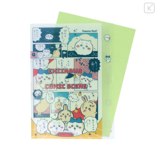 Japan Chiikawa 5 Pockets A4 Clear File - Chiikawa : Comic Scene Treasure - 4