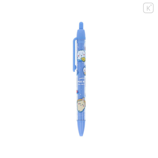 Japan Chiikawa Ballpoint Pen - Chiikawa & Hachiware & Usagi : River Comic Scene Cider Fruit Punch - 1