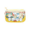 Japan Chiikawa Clear Flat Pouch Pencil Case - Chiikawa & Hachiware & Usagi : Comic Scene Treasure - 1