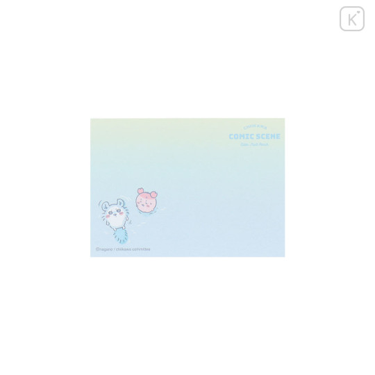 Japan Chiikawa Mini Notepad - Chiikawa : River Comic Scene Cider Fruit Punch - 5