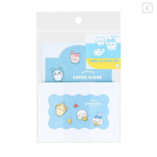 Japan Chiikawa Mini Letter Set - Characters : River Comic Scene Cider Fruit Punch - 1