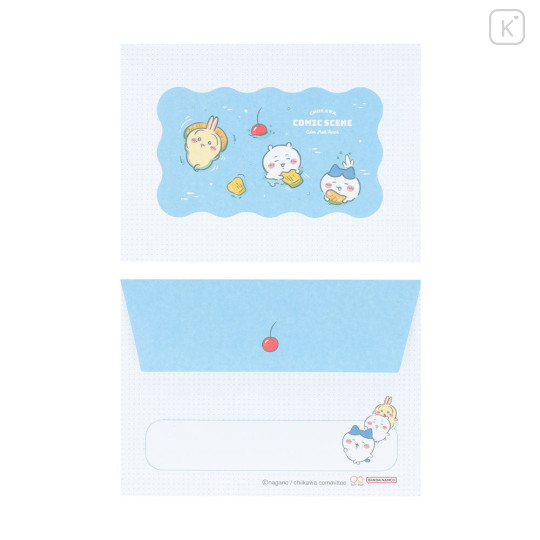 Japan Chiikawa Mini Letter Set - Characters : River Comic Scene Cider Fruit Punch - 2