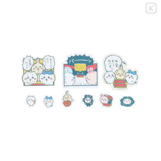 Japan Chiikawa Flake Sticker - Chiikawa & Hachiware & Usagi : Comic Scene Treasure - 3