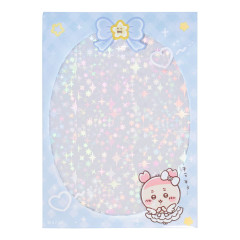 Japan Chiikawa Photo Sleeve - Furuhonya Kani-chan : Magical Chiikawa Sparkly Glitter