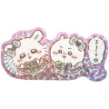Japan Chiikawa Vinyl Hologram Sticker - Chiikawa & Momonga : Magical Chiikawa Bad Version Bully - 1