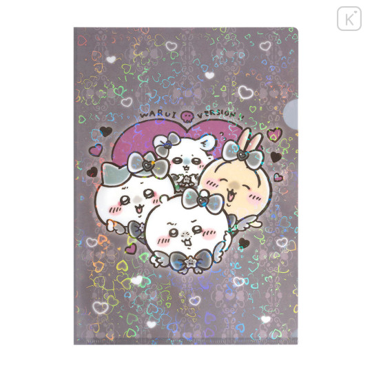 Japan Chiikawa A4 Hologram Clear File - Characters : Magical Chiikawa Bad Version - 4