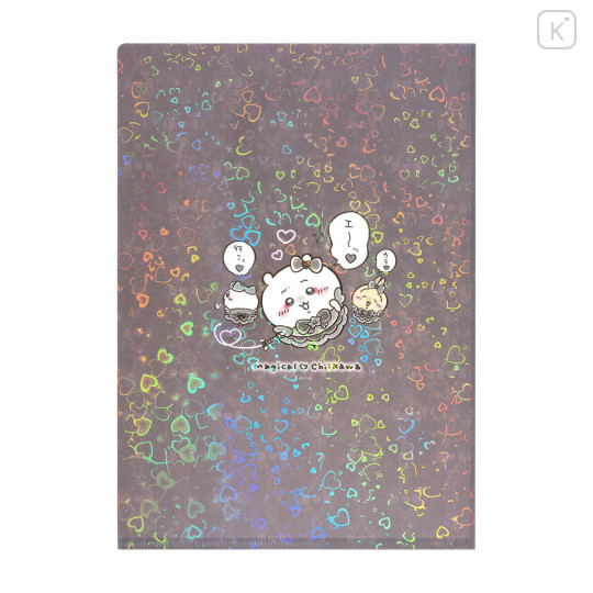 Japan Chiikawa A4 Hologram Clear File - Characters : Magical Chiikawa Bad Version - 5
