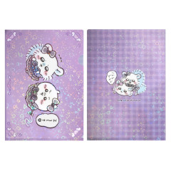 Japan Chiikawa A4 Hologram Clear File - Chiikawa & Momonga : Magical Chiikawa Bad Version Bully