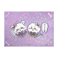 Japan Chiikawa A4 Hologram Clear File - Chiikawa & Momonga : Magical Chiikawa Bad Version Bully - 4