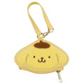 Japan Sanrio Embroidery Mini Pouch Bag Charm - Pompompurin : Face - 1