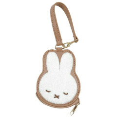 Japan Miffy Mini Pouch Bag Charm - Miffy : Face Sleep