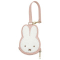 Japan Miffy Embroidery Mini Pouch Bag Charm - Miffy : Face - 1