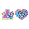 Japan Angel Blue Vinyl Hologram Sticker - Smile - 1