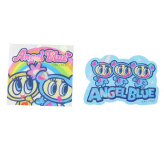 Japan Angel Blue Vinyl Hologram Sticker - Friend
