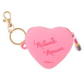 Japan Disney Store Mini Silicone Pouch Keychain - Minnie : Heart-shaped Key Chain Fes - 2