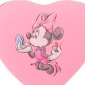 Japan Disney Store Mini Silicone Pouch Keychain - Minnie : Heart-shaped Key Chain Fes - 3