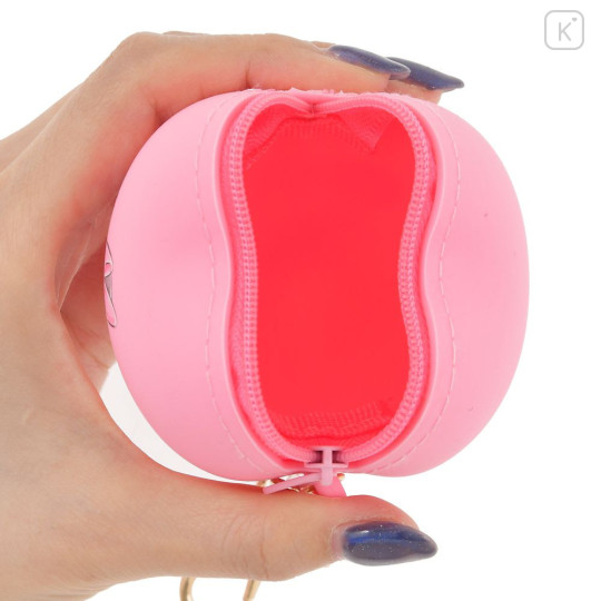 Japan Disney Store Mini Silicone Pouch Keychain - Minnie : Heart-shaped Key Chain Fes - 6
