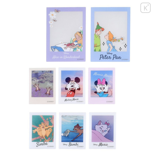 Japan Disney Store Clear Sticker Collection - Chacracters : Instant Photo Style - 3