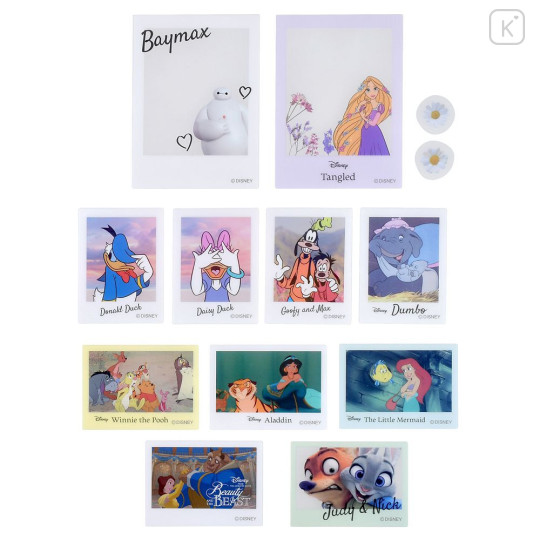 Japan Disney Store Clear Sticker Collection - Chacracters : Instant Photo Style - 4