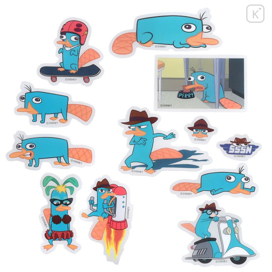 Japan Disney Store Clear Sticker Collection - Perry the Platypus - 4