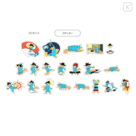 Japan Disney Store Clear Sticker Collection - Perry the Platypus - 6