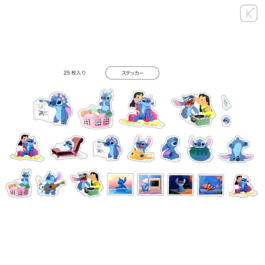 Japan Disney Store Clear Sticker Collection - Lilo & Stitch - 6