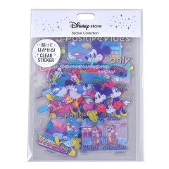 Japan Disney Store Clear Sticker Collection - Mickey & Friends : Positive Vibes