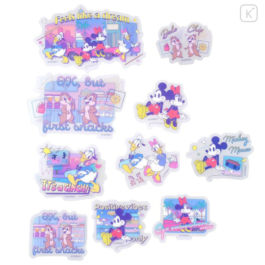 Japan Disney Store Clear Sticker Collection - Mickey & Friends : Positive Vibes - 3