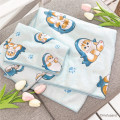 Japan Mofusand Quick Dry Face Towel - Cat Shark Blue - 3