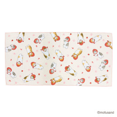Japan Mofusand Quick Dry Bath Towel - Cat Strawberry