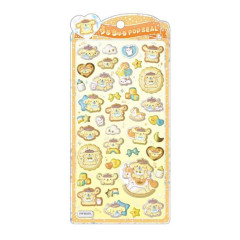 Japan Sanrio Pop Seal Hologram 3D Sticker - Pompompurin : Baby