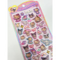 Japan Sanrio Pop Seal Hologram 3D Sticker - Gogo Gal Collection Characters Tan - 2