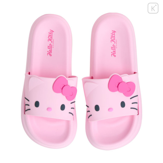 Japan Sanrio Original Face-shaped Room Sandals - Hello Kitty - 2