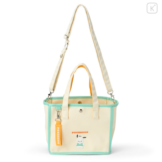 Japan Sanrio Original 2way Mini Tote Bag - Pochacco : Simple - 1