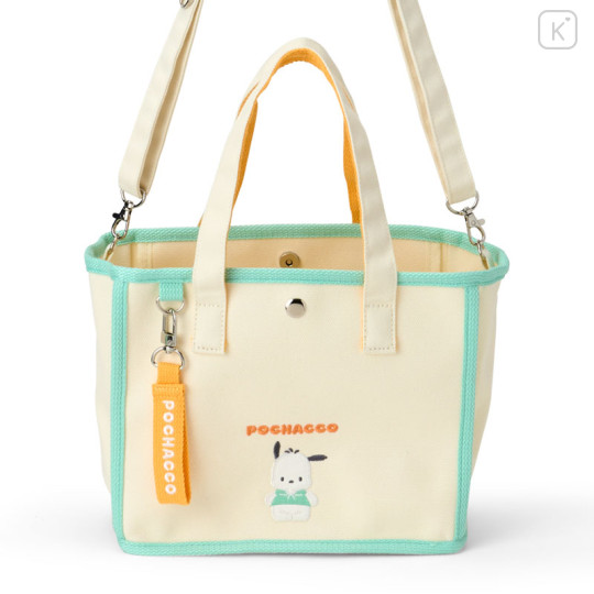 Japan Sanrio Original 2way Mini Tote Bag - Pochacco : Simple - 2