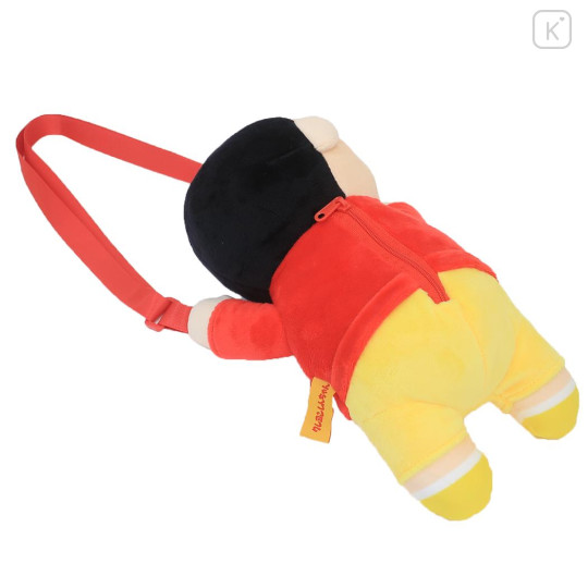 Japan Crayon Shin-chan Fluffy Pochette Shoulder Crossbody Bag - Shinnosuke Nohara : Sleepy - 2