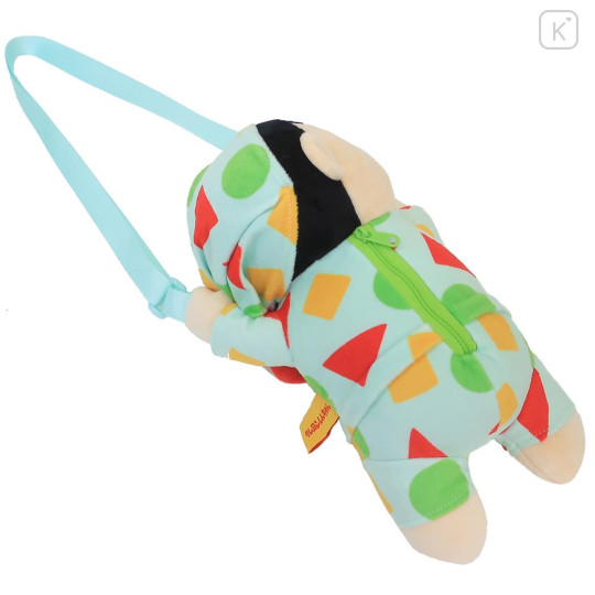 Japan Crayon Shin-chan Fluffy Pochette Shoulder Crossbody Bag - Shinnosuke Nohara : Pajama - 2