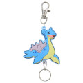 Japan Pokemon Rubber Reel Keychain - Lapras - 1